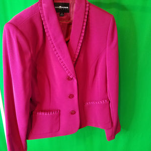 This beautiful Fuchsia two piece suit can be yours